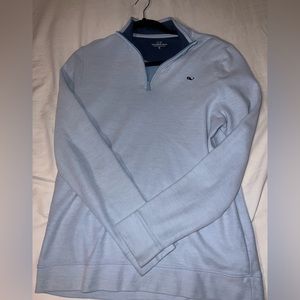 Light Blue Vineyard Vines Quarterzip